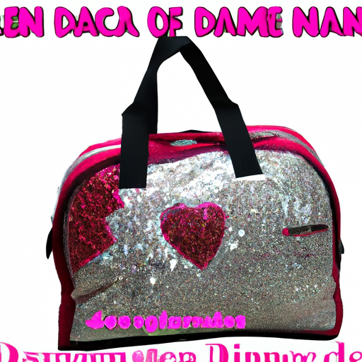 Danz N Motion Sequin Dance Heart Duffle Bag