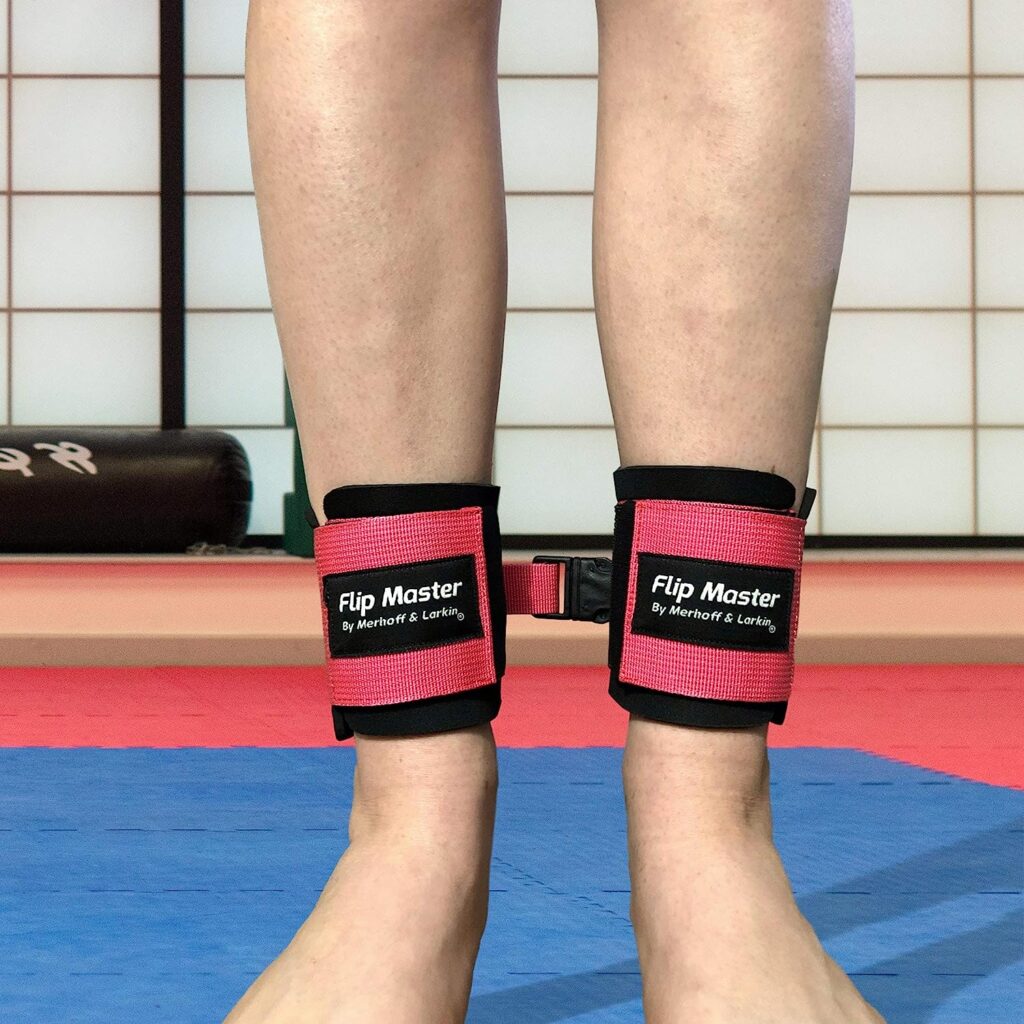 Flip Master Ankle Straps Tumbling Trainer | Gymnastics  Cheerleading Equipment For Back Flip/Tuck  Handspring Form | Adjustable Bands for Girls, Boys  Adults | For Cheer, Dance  Gymnastic Practice